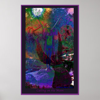 月を訪れる ポスター