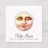 月を越えてモバイルメイクアップアーティスト スクエア名刺 (正面)