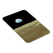 月を越えて昇る地球 マグネット (右側)