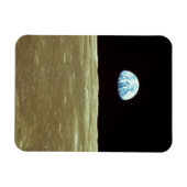 月を越えて昇る地球 マグネット (横)