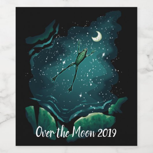 月を越える飛躍 ワインラベル (シングルラベル)