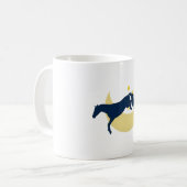 月を飛び越える馬 コーヒーマグカップ (正面左)