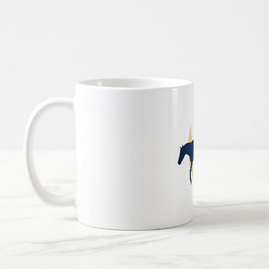 月を飛び越える馬 コーヒーマグカップ (左)