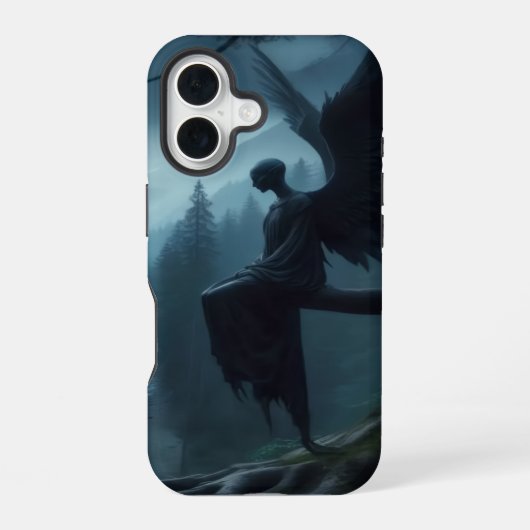 月を contemplation iPhone 16ケース (裏面)