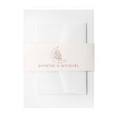 月エレガントと星テラコッタ結婚ズ 招待状ベリーバンド (正面例)