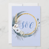 月エレガントのハンドスティング 招待状 (裏面)