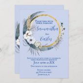 月エレガントのハンドスティング 招待状 (正面/裏面)