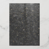 月エレガント天結婚の箔招待状 箔招待状 (裏面)