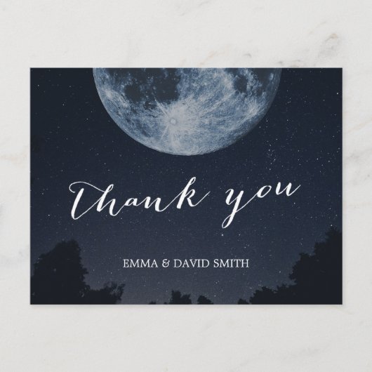 月エレガント星の結婚皆様 ポストカード (正面)