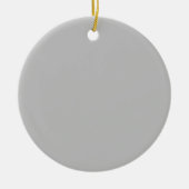 月エレガント照シルバー真夜中 セラミックオーナメント (正面)