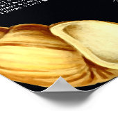 月エレガント照ビーチ結婚式表 ポスター (角)