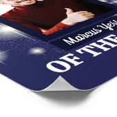 月カスタムのカラー写真表示従業員 ポスター (角)