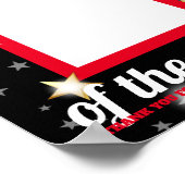 月カスタムのポーの色写真の挿入従業員 ポスター (角)