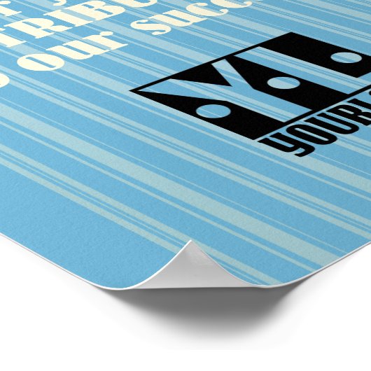 月カスタムの写真ディスプレイのカラー従業員 ポスター (角)