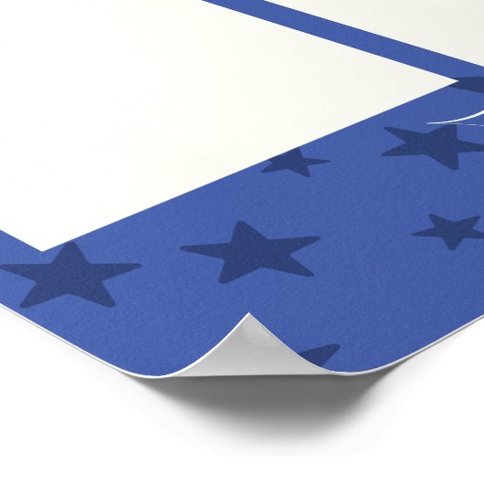 月カスタムの写真ディスプレイのカラー従業員 ポスター (角)