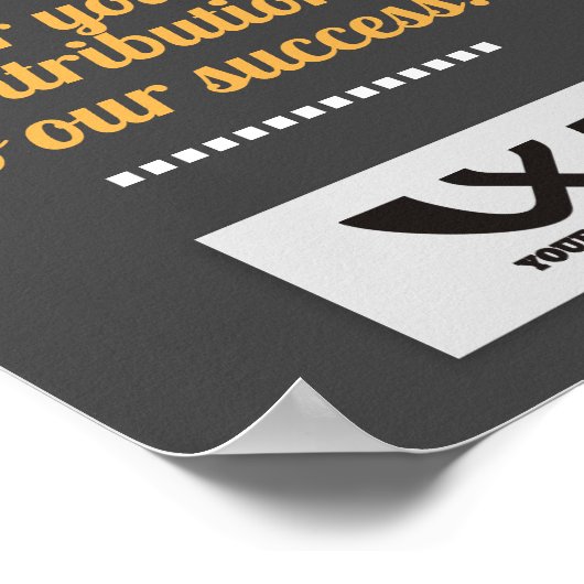 月カスタムの写真ディスプレイのカラー従業員 ポスター (角)