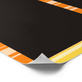 月カスタムの写真ディスプレイのカラー従業員 ポスター (角)