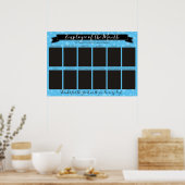 月カスタムの写真ディスプレイのカラー従業員 ポスター (キッチン)