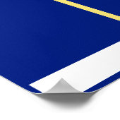 月カスタムの写真ディスプレイのカラー従業員 ポスター (角)