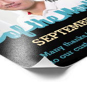 月カスタムの写真賞の従業員のカラー フォトプリント (角)