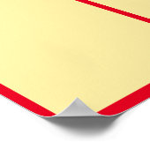 月カスタムの従業員のカラー写真従業員 ポスター (角)