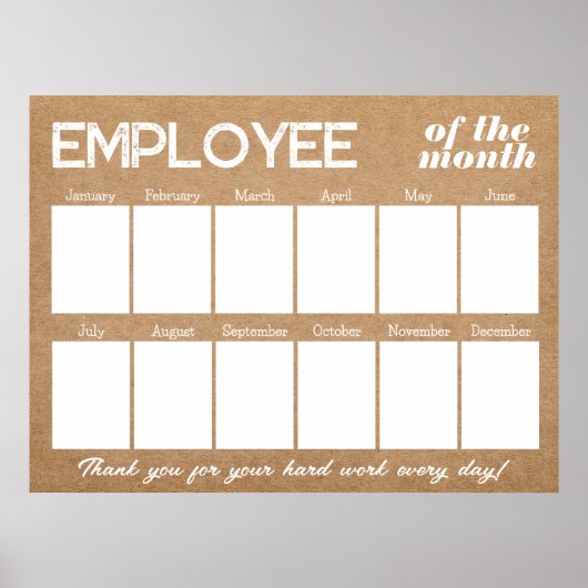 月カスタムのKraftの写真社員 ポスター (正面)