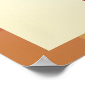 月カスタム写真モダンのカラー従業員 ポスター (角)