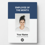 月カスタム写真賞の社員 フォトプラーク (正面)
