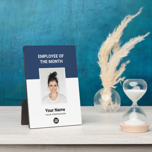 月カスタム写真賞の社員 フォトプラーク (側面)