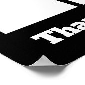 月カスタム表示のカラー写真従業員 ポスター (角)