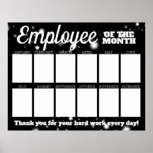 月カスタム表示のカラー写真従業員