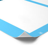 月カスタム表示のカラー写真従業員 ポスター (角)