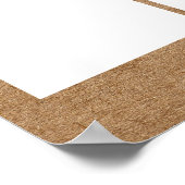 月カスタム表示のカラー写真従業員 ポスター (角)