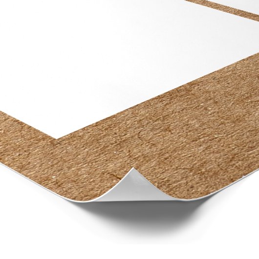 月カスタム表示のカラー写真従業員 ポスター (角)