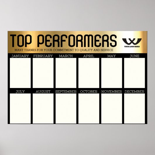 月カスタム表示ポスターのトップパフォーマー ポスター (正面)