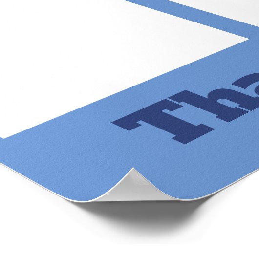 月カスタム表示pのカラー写真従業員 ポスター (角)