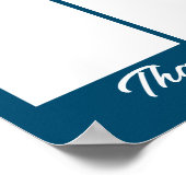 月カスタム表示pのカラー写真従業員 ポスター (角)