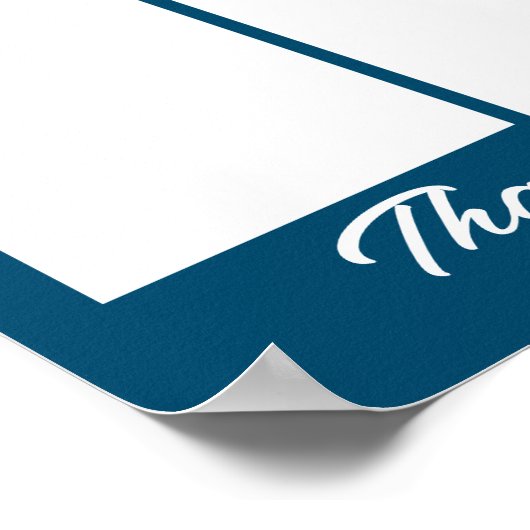 月カスタム表示pのカラー写真従業員 ポスター (角)