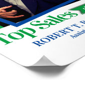 月カスタム証明書の写真社員 ポスター (角)