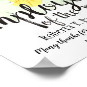 月カスタム証明書の写真社員 ポスター (角)