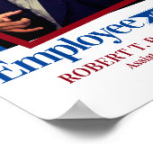 月カスタム証明書の写真社員 ポスター (角)