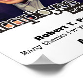 月カスタム証明書の写真社員 ポスター (角)