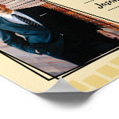 月カスタム証明書posの社員の色 ポスター (角)