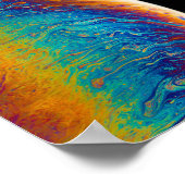 月カラフル写真月カッコいい画像クリエイティブ月 ポスター (角)