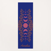 月カラフル相の星ロータス ヨガマット (正面)