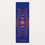 月カラフル相の星ロータス ヨガマット (裏面)