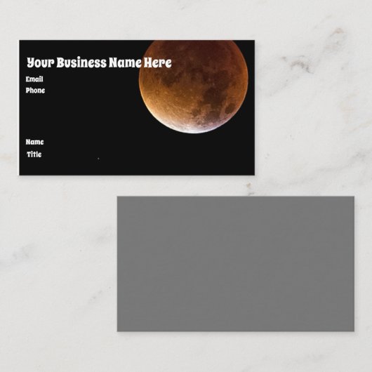 月カル 名刺 (正面/裏面)