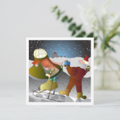 月カードのクリスマス シーズンカード (スタンド正面)