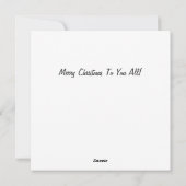 月カードのクリスマス シーズンカード (裏面)