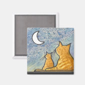 月ガザー マグネット (正面/裏面)